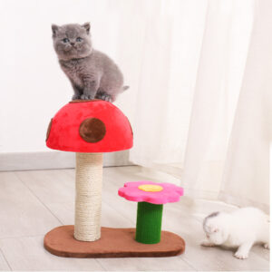 Red Cat Toy Cat Furniture Cute Cat Toy Scratching Tree